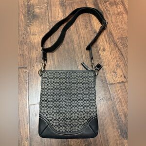 Coach Black and Gray Crossbody Bag